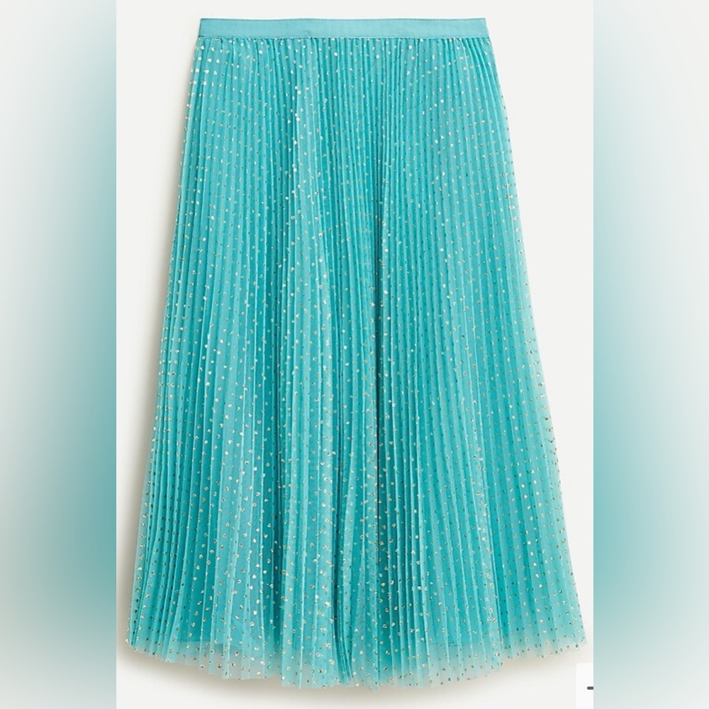 JCREW Tool Skirt with Metallic Dots